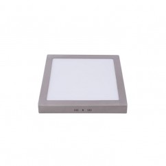 Downlight LED 24w 6500k Cuadrado Niquel 1800 Lm 30x30x4