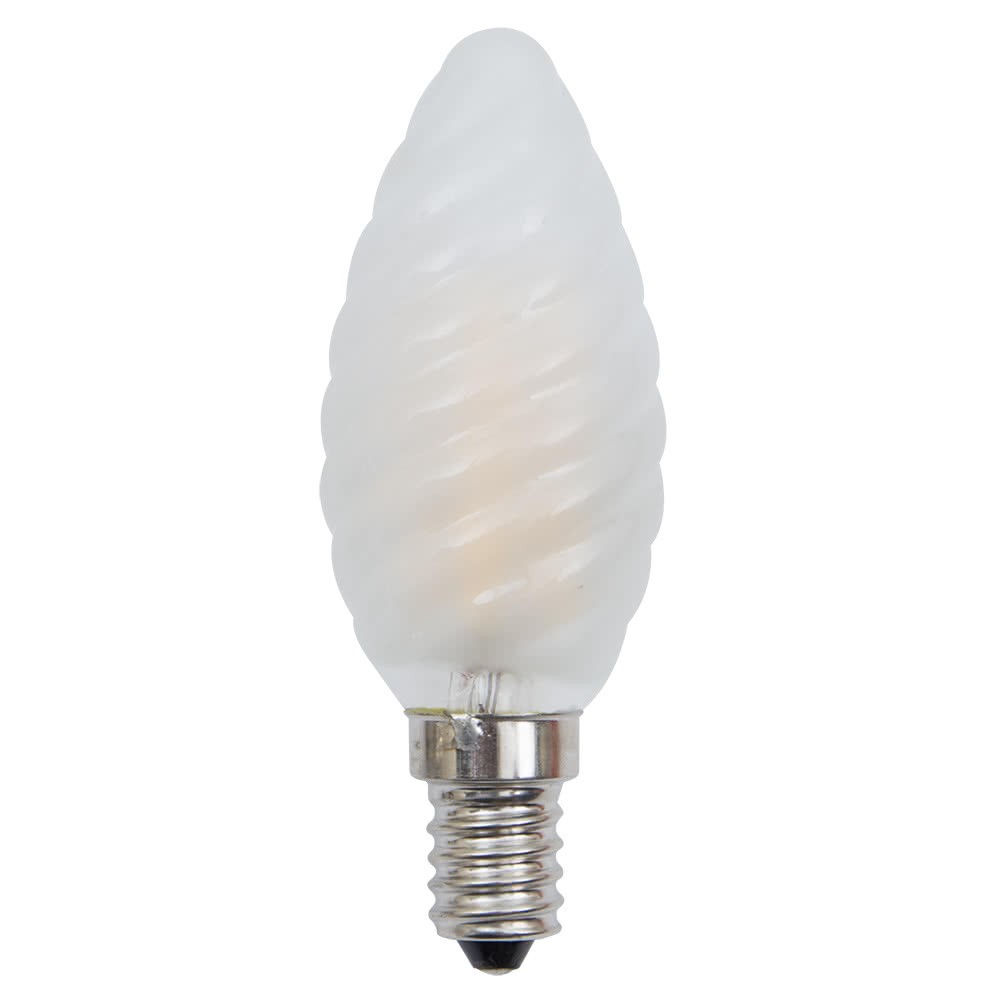 Bombilla LED, E14, VIDRIO MATE, Ø4,5cm, 4W, 2700K, 450Lm - Faro